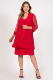 R&M Richards Short Formal Mother of the Bride Plus Size Dress - The Dress Outlet R&M Richards